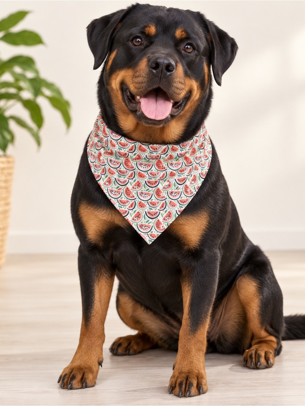 Griffy & Drake Watermelon Dog Bandana Large